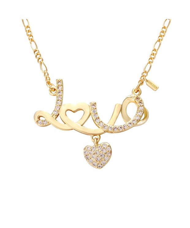 MANZHEN Initial Scription Romance Necklace