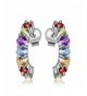 Jewelrypalace Multicolor Amethyst Earrings Sterling