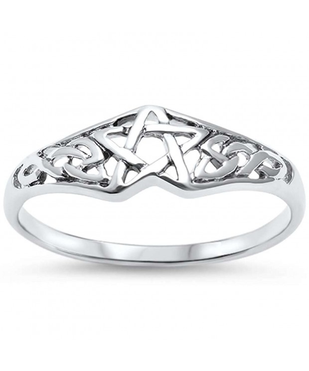 Sterling Silver Pentagram Celtic Star