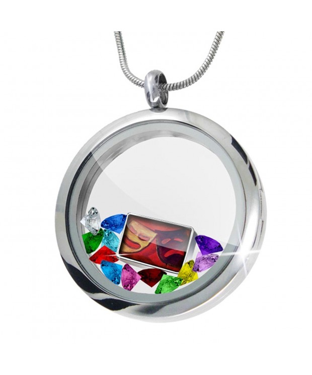 Floating Locket black theater Crystals