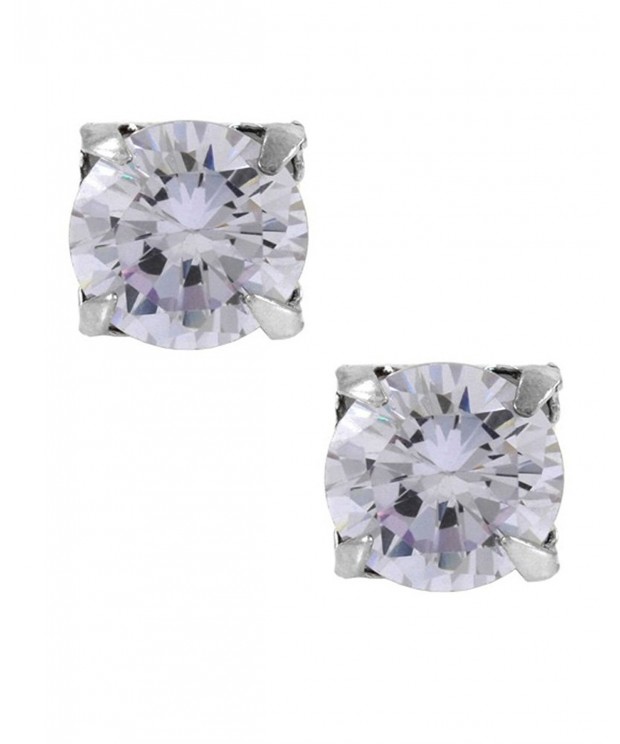 Lavender Zirconia Sterling Magnetic Earrings