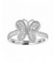 Sterling Silver Butterfly Curved Statement
