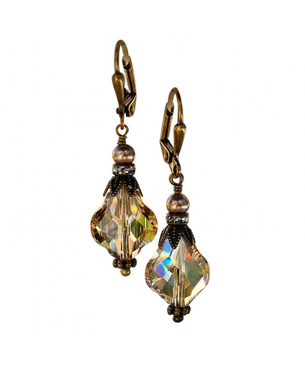 HisJewelsCreations Baroque Inspired Earrings Swarovski