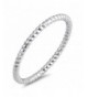 Diamond Cut Stackable Wedding Sterling Silver