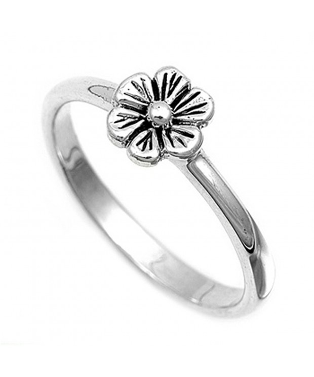 Sterling Silver Womens Simple RNG12731 11