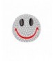 MANZHEN Lovely Crystal Smiley Brooch