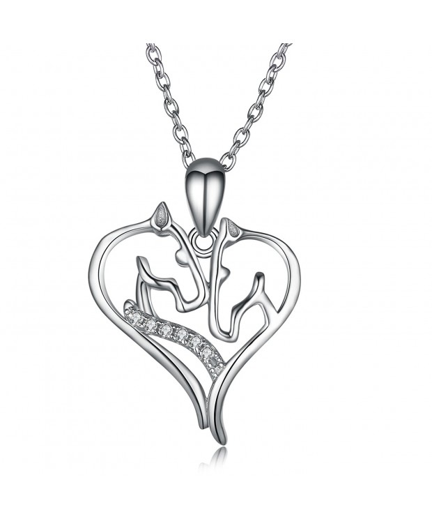 Angel caller Sterling Zirconia Necklace