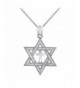 Sterling Silver Jewish Pendant Necklace
