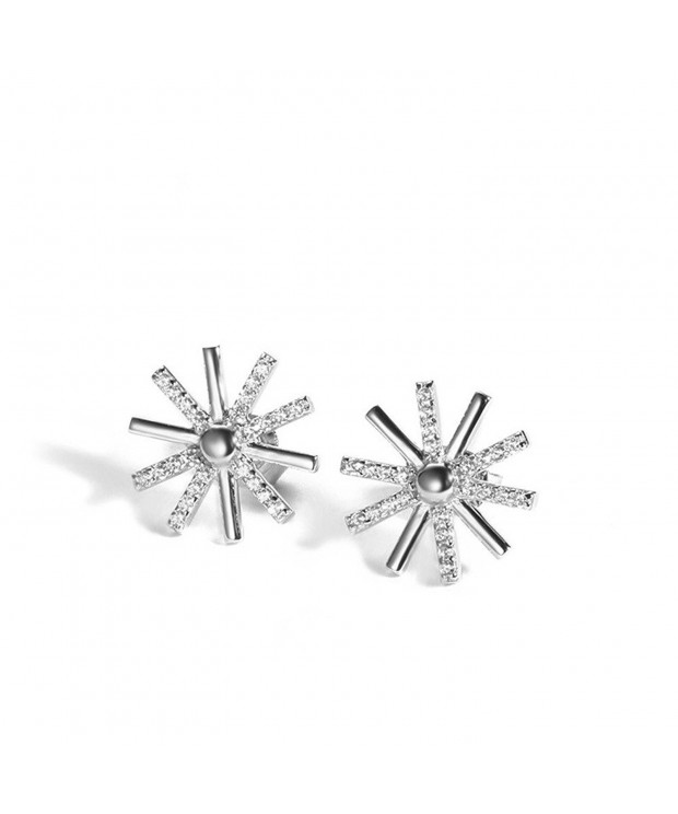 KOREA JIAEN Flower Earrings Sterling earrings