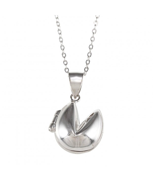 Sterling Silver Fortune Cookie Pendant