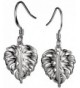 Sterling Hawaiian Jewelry Monstera Earrings