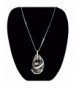 Triple Stack Silver Pendant Necklaces