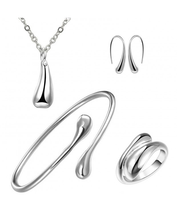 BOHG Sterling Teardrop Bracelet Earrings