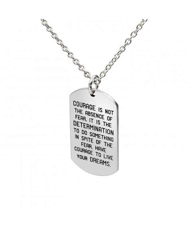 lauhonmin Pendant Necklace Courage Determination