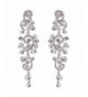 BriLove Bohemian Chandelier Earrings Silver Tone