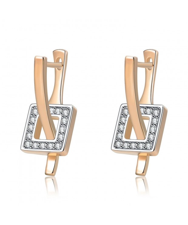 Mytys Crystal Square Special Earrings