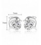 Silver Dolphin Crystal Stud Earrings