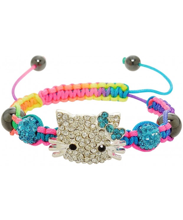 Bracelet Crystal Encrusted Shamballa Colorful
