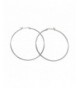 Sterling Silver Click Down Hoop Earrings