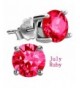 Feramox Zirconia Simulated Birthstone Earrings