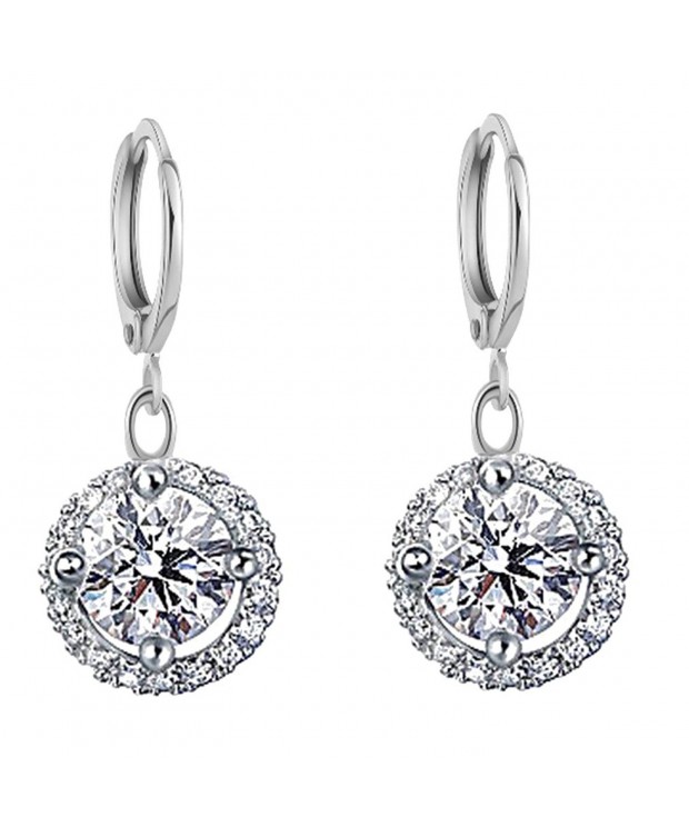 YAZILIND Jewelry Silver Zirconia Earrings