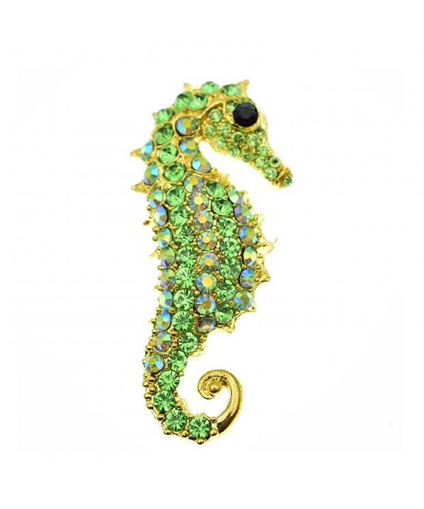 Yilanair Vintage Muilti color Rhinestone Seahorse