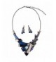 Hamer Geometry Statement Necklace Earrings