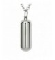 Stainless Capsule Cremation Medicine Necklace