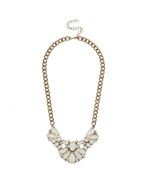 Lux Accessories Crystal Statement Necklace