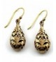 Filigree Teardrop Earrings Thailand Jewelry