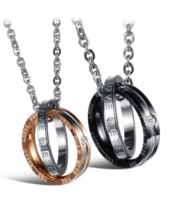 UHIBROS Matching Titanium Stainless Necklace