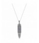 Bullet Polished Sterling Silver Pendant