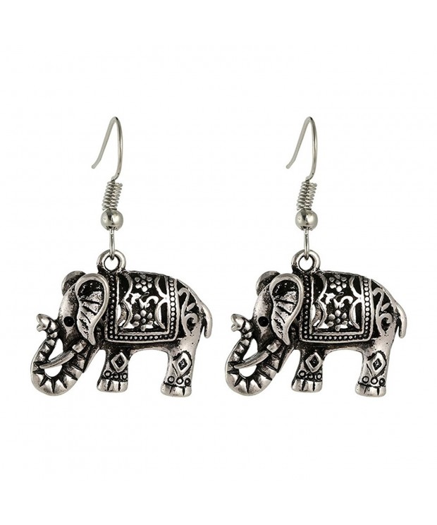 UHANGEHT Ancient Animals Elephants Earrings