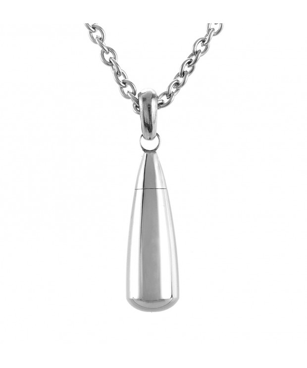 Teardrop Stainless Cremation Necklace Jewelry