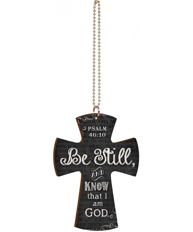 Still Scripture Chalkboard Cross Charm