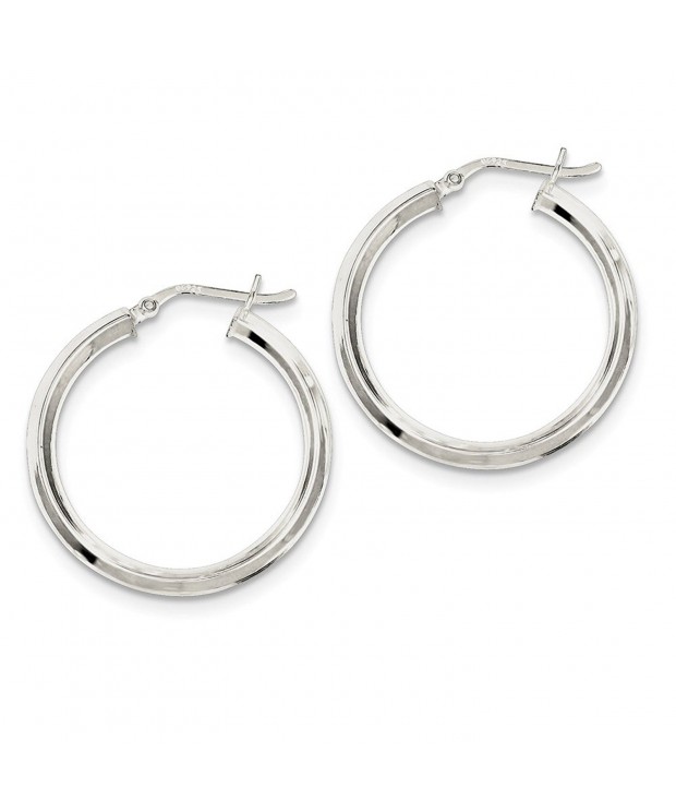 Sterling Silver Knife Edge Earrings