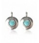 Tagoo Womens Sliver Turquoise Earring