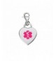 Divoti Engraved Adorable Medical Clasp Violet