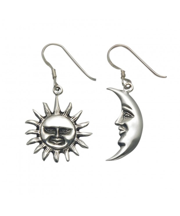 Sterling Silver Crescent Moon Earrings