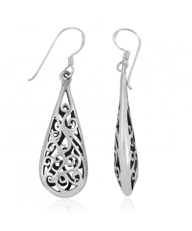 Sterling Silver Inspired Filigree Teardrop