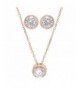 Bridesmaid Gifts Cubic Zirconia Necklace Earrings