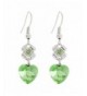 DaisyJewel Clover Accent Crystal Earrings