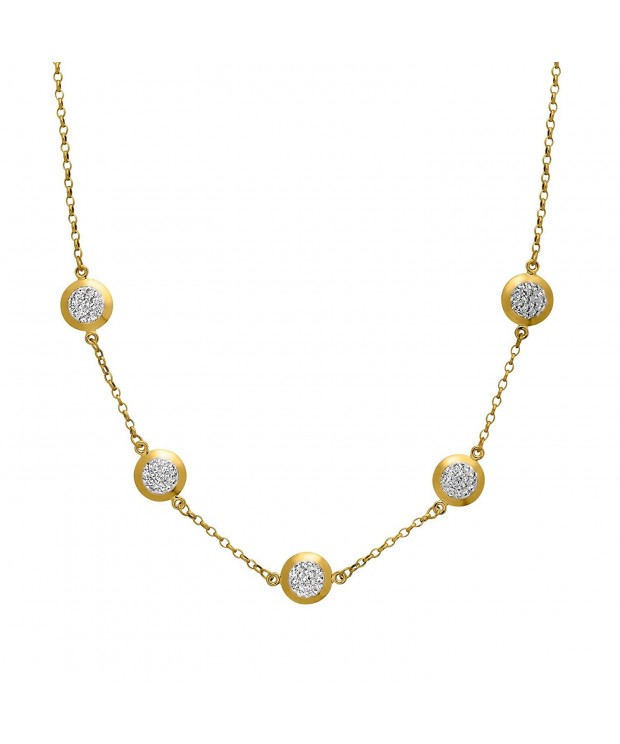 Crystaluxe Necklace Swarovski Crystals Gold Bonded