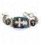 Western Peak Hammered Rhinestone Bracelet