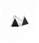 Silver Plated Vintage Triangle Earrings