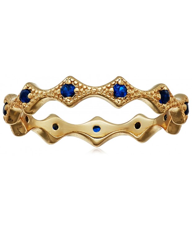 SHASHI Penny Band Sapphire Stackable
