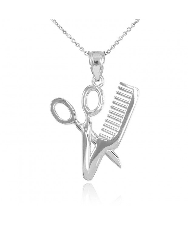 Sterling Silver Stylist Scissors Necklace