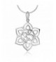 Sterling Blooming Sanskrit Pendant Necklace