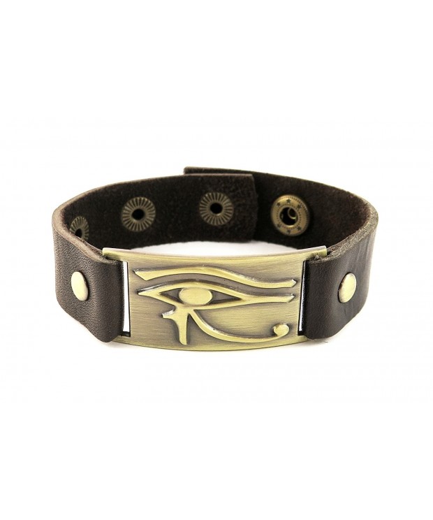 Horus Eye Bracelet Leather Adjustable
