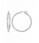 Sterling Forever Silver 38mm Earrings